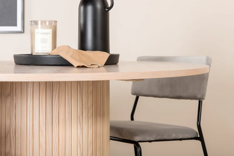 Bianca runt matbord med 4st Kenth matstol - Möbler - Bord & matgrupp - Matgrupp