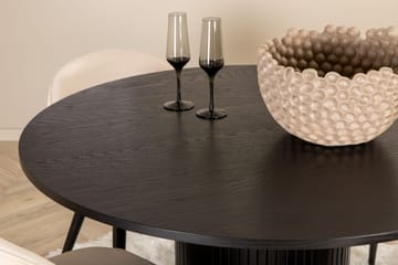 Bianca runt matbord med 4st Velvet matstol - Möbler - Bord & matgrupp - Matgrupp