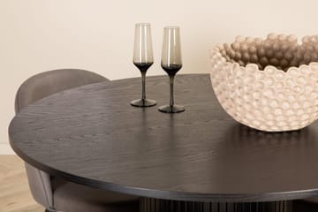 Bianca runt matbord med 4st Velvet matstol - Möbler - Bord & matgrupp - Matgrupp