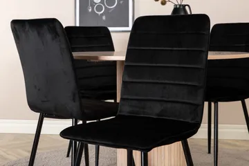 Bianca runt matbord med 4st Windu Lyx matstol - Möbler - Bord & matgrupp - Matgrupp