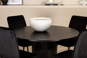 Bianca runt matbord med 4st Windu Lyx matstol - Möbler - Bord & matgrupp - Matgrupp