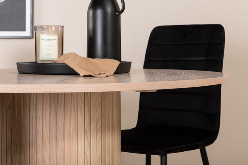 Bianca runt matbord med 4st Windu Lyx matstol - Möbler - Bord & matgrupp - Matgrupp