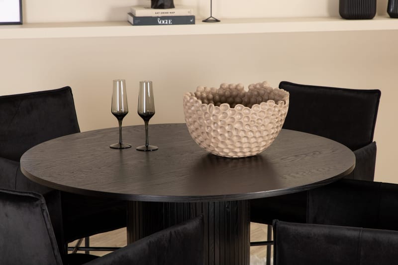 Bianca runt matbord med 4st Pippi matstol - Möbler - Bord & matgrupp - Matgrupp