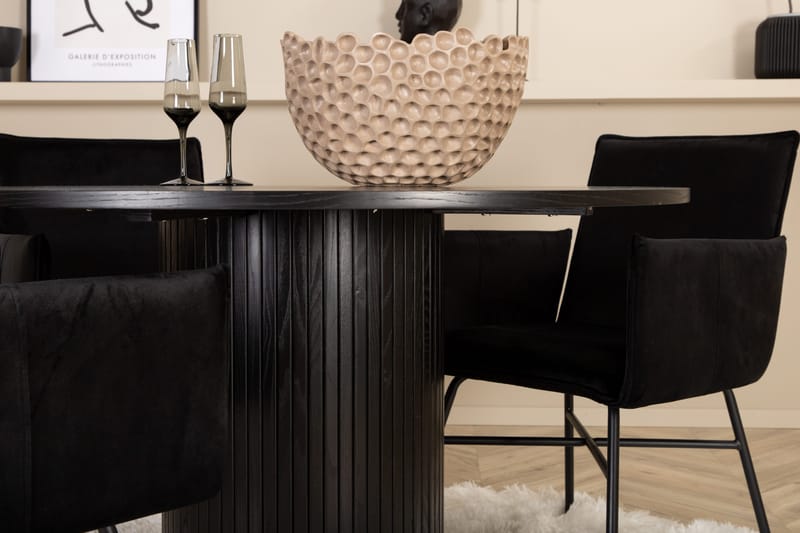 Bianca runt matbord med 4st Pippi matstol - Möbler - Bord & matgrupp - Matgrupp