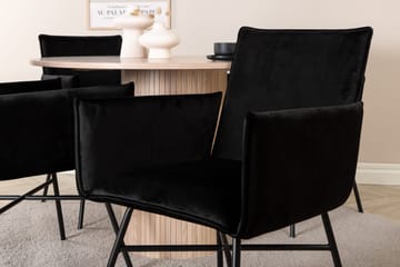 Bianca runt matbord med 4st Pippi matstol - Möbler - Bord & matgrupp - Matgrupp