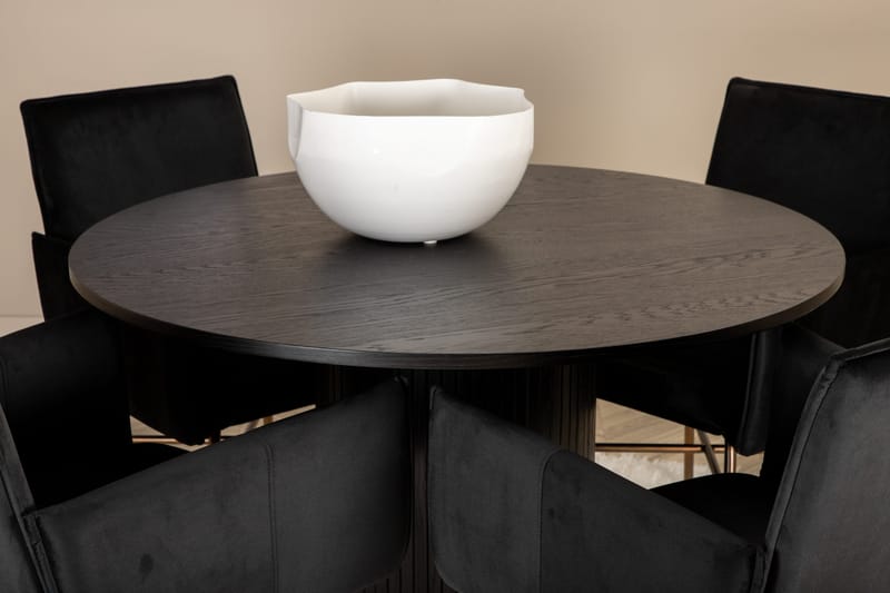 Bianca runt matbord med 4st Pippi matstol - Möbler - Bord & matgrupp - Matgrupp