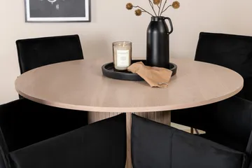 Bianca runt matbord med 4st Pippi matstol - Möbler - Bord & matgrupp - Matgrupp