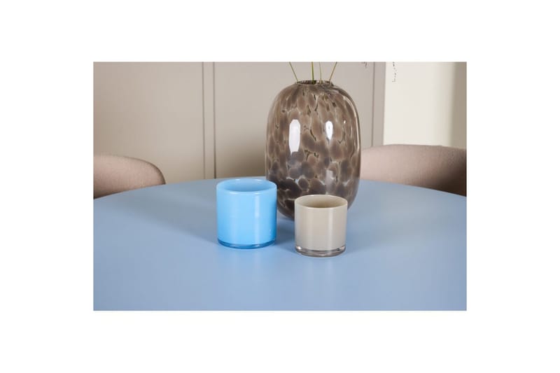 Matgrupp Bootcut Runt 110 cm Babyblå med 4st Astoria Stolar Beige - Beige - Möbler - Bord & matgrupp - Matgrupp