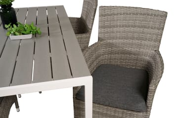 Buitepos Matgrupp inkl 4 Kalkfeld Karmstolar - Polywood/Vit - Utemöbler & utemiljö - Utegrupp - Matgrupp utomhus