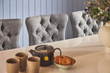 Cibus Matgrupp 180 cm inkl 6 Bergviken Stolar - Vit - Möbler - Bord & matgrupp - Matgrupp