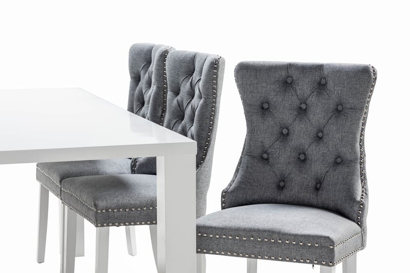 Cibus Matgrupp 180 cm inkl 6 Bergviken Stolar - Vit - Möbler - Bord & matgrupp - Matgrupp