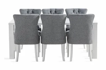 Cibus Matgrupp 180 cm inkl 6 Bergviken Stolar - Vit - Möbler - Bord & matgrupp - Matgrupp