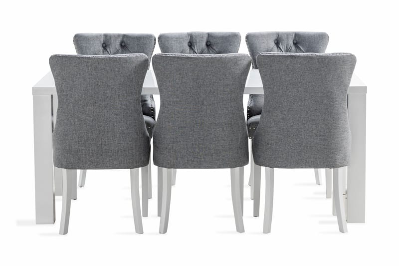 Cibus Matgrupp 180 cm inkl 6 Bergviken Stolar - Vit - Möbler - Bord & matgrupp - Matgrupp