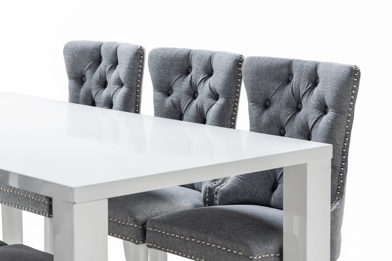 Cibus Matgrupp 180 cm inkl 6 Bergviken Stolar - Vit - Möbler - Bord & matgrupp - Matgrupp