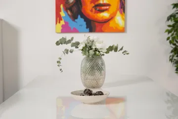 Cibus Matgrupp 180 cm med 6 Cibus Stol - Vit/Mörkgrå - Möbler - Bord & matgrupp - Matgrupp