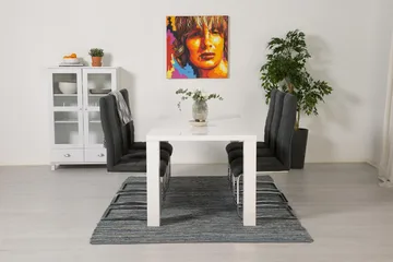 Cibus Matgrupp 180 cm med 6 Cibus Stol - Vit/Mörkgrå - Möbler - Bord & matgrupp - Matgrupp