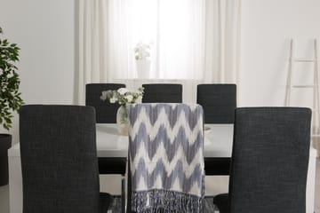 Cibus Matgrupp 180 cm med 6 Cibus Stol - Vit/Mörkgrå - Möbler - Bord & matgrupp - Matgrupp