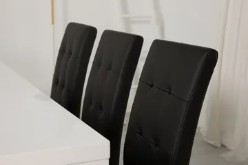 Cibus Matgrupp 180 cm med 6 Viktor Stol - Vit/Svart - Möbler - Bord & matgrupp - Matgrupp