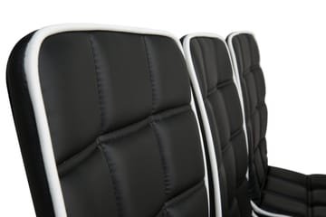 Cibus Matgrupp med 6 st Frida Stolar - Vit/Svart - Möbler - Bord & matgrupp - Matgrupp