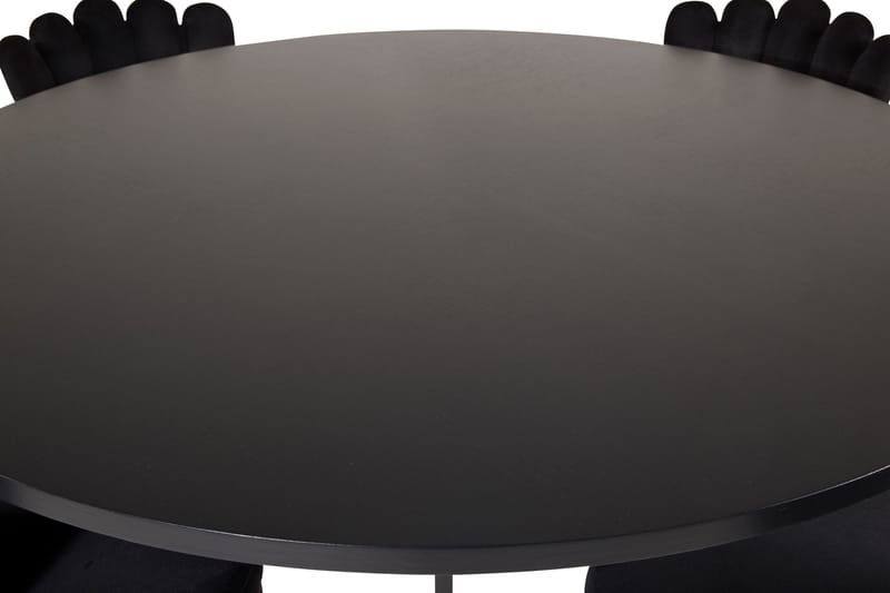 Copenhagen Matgrupp med 4 Limhamn Matstolar Svart - Furniture Fashion - Möbler - Bord & matgrupp - Matgrupp