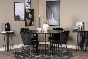 Copenhagen Matgrupp med 4 Limhamn Matstolar Svart - Furniture Fashion - Möbler - Bord & matgrupp - Matgrupp