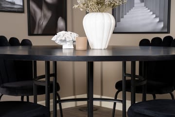 Copenhagen Matgrupp med 4 Limhamn Matstolar Svart - Furniture Fashion - Möbler - Bord & matgrupp - Matgrupp