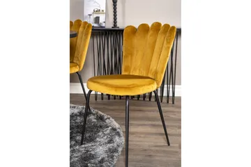 Copenhagen Matgrupp med 6 Limhamn Matstolar Gul - Furniture Fashion - Möbler - Bord & matgrupp - Matgrupp