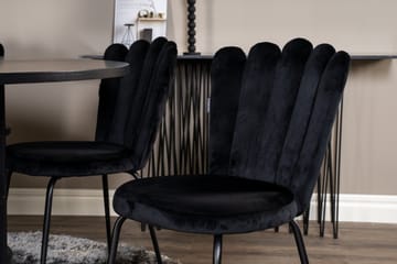 Copenhagen Matgrupp med 6 Limhamn Matstolar Svart - Furniture Fashion - Möbler - Bord & matgrupp - Matgrupp