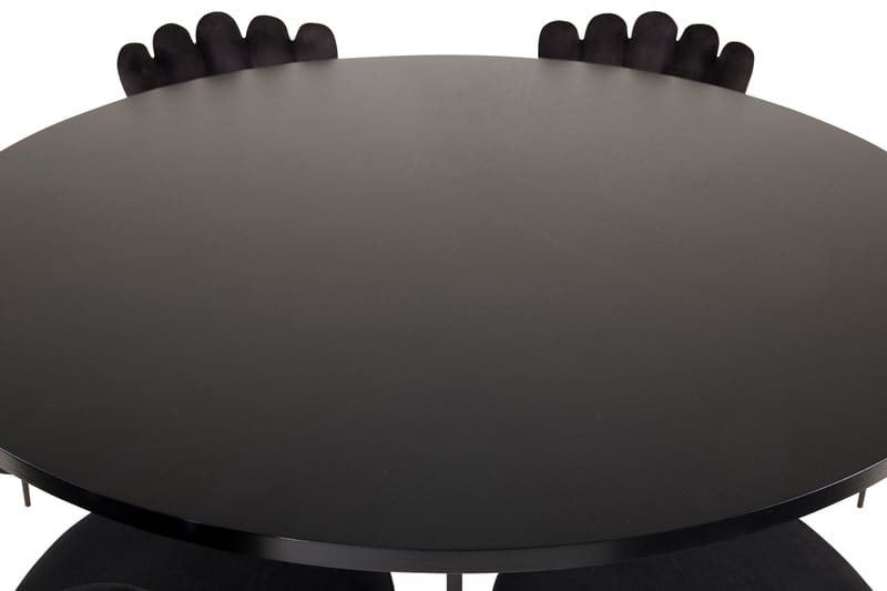 Copenhagen Matgrupp med 6 Limhamn Matstolar Svart - Furniture Fashion - Möbler - Bord & matgrupp - Matgrupp