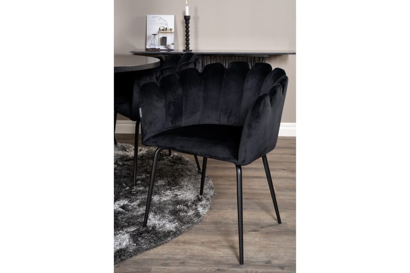 Copenhagen Matgrupp med 6 Limhamn Matstolar Svart - Furniture Fashion - Möbler - Bord & matgrupp - Matgrupp