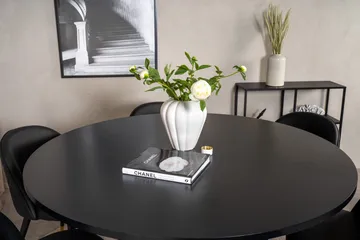 Copenhagen Matgrupp med 6 Valera Matstolar Mässing/Svart - Furniture Fashion - Möbler - Bord & matgrupp - Matgrupp