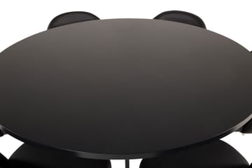 Copenhagen Matgrupp med 6 Valera Matstolar Mässing/Svart - Furniture Fashion - Möbler - Bord & matgrupp - Matgrupp