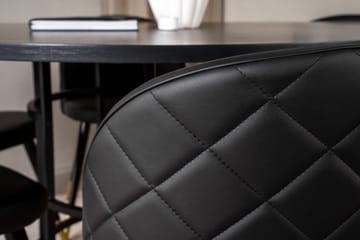 Copenhagen Matgrupp med 6 Valera Matstolar Mässing/Svart - Furniture Fashion - Möbler - Bord & matgrupp - Matgrupp