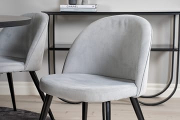 Copenhagen Matgrupp med 6 Valerie Matstolar Manchester Grå/S - Furniture Fashion - Möbler - Bord & matgrupp - Matgrupp