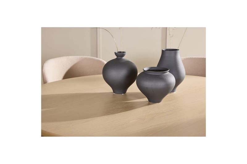 Matgrupp Copenhagen Runt 140 cm med 6st Astoria Stolar Vit / Svart, Beige - Vit / Svart, Beige - Möbler - Bord & matgrupp - Matgrupp