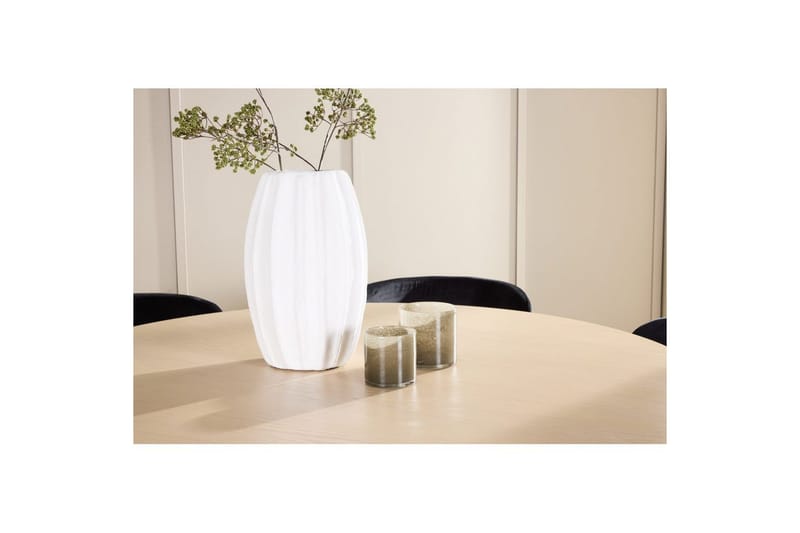 Matgrupp Copenhagen Runt 140 cm Vit/Beige med 6st Edina Stolar - Möbler - Bord & matgrupp - Matgrupp