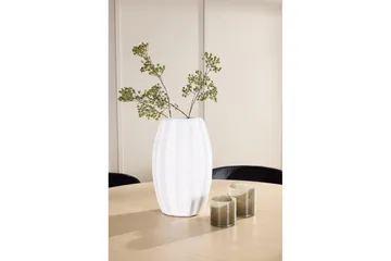 Matgrupp Copenhagen Runt 140 cm Vit/Beige med 6st Edina Stolar - Möbler - Bord & matgrupp - Matgrupp