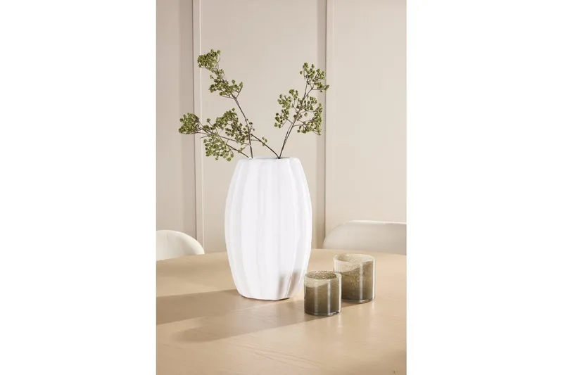 Matgrupp Copenhagen Runt 140 cm Vit/Beige med 6st Lilja Stolar - Möbler - Bord & matgrupp - Matgrupp