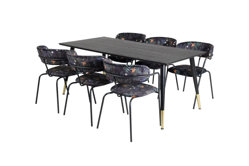 Daicy Matbord 180 cm med 6 st Arcarazo Fåtölj