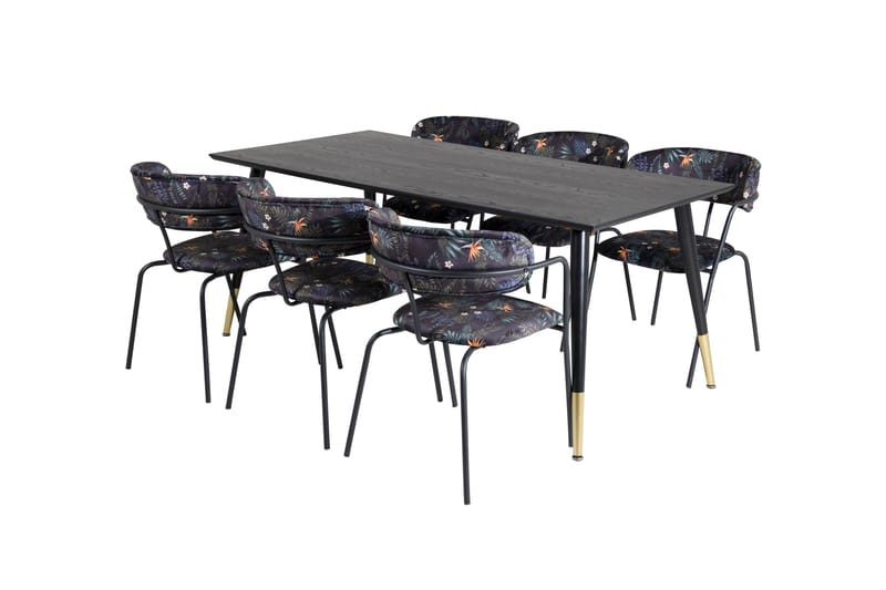 Daicy Matbord 180 cm med 6 st Arcarazo Fåtölj