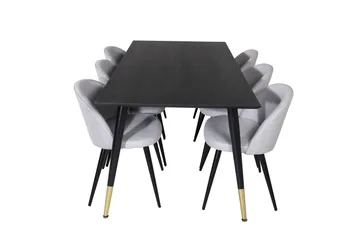 Daicy Matbord 180 cm med 6 st Sedavi Matstol - Möbler - Bord & matgrupp - Matgrupp