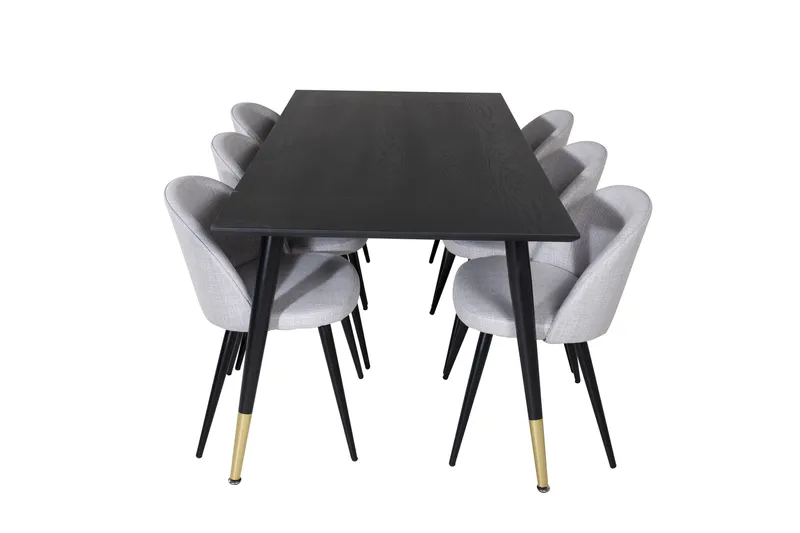 Daicy Matbord 180 cm med 6 st Sedavi Matstol - Möbler - Bord & matgrupp - Matgrupp