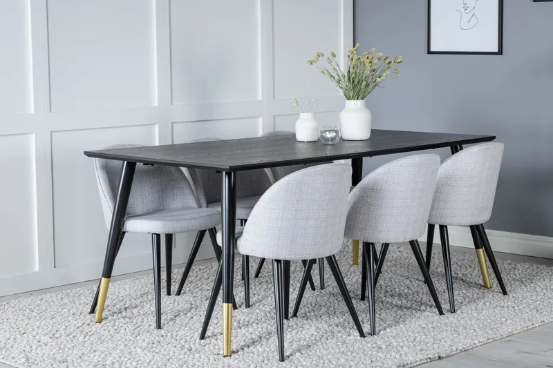 Daicy Matbord 180 cm med 6 st Sedavi Matstol - Möbler - Bord & matgrupp - Matgrupp