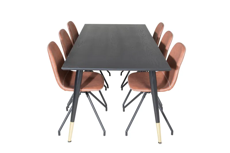 Daicy Matbord 180 cm med 6 st Ypas Matstol - Möbler - Bord & matgrupp - Matgrupp