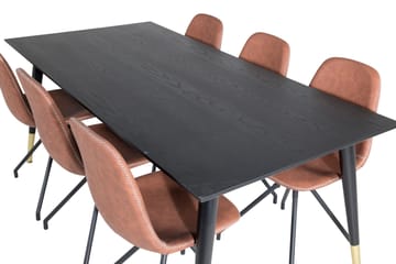 Daicy Matbord 180 cm med 6 st Ypas Matstol - Möbler - Bord & matgrupp - Matgrupp