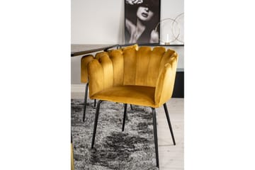 Daicy Matgrupp 180 cm med 4 Limhamn Matstolar Gul - Furniture Fashion - Möbler - Bord & matgrupp - Matgrupp