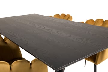 Daicy Matgrupp 180 cm med 4 Limhamn Matstolar Gul - Furniture Fashion - Möbler - Bord & matgrupp - Matgrupp