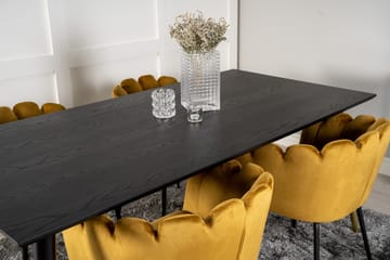 Daicy Matgrupp 180 cm med 4 Limhamn Matstolar Gul - Furniture Fashion - Möbler - Bord & matgrupp - Matgrupp