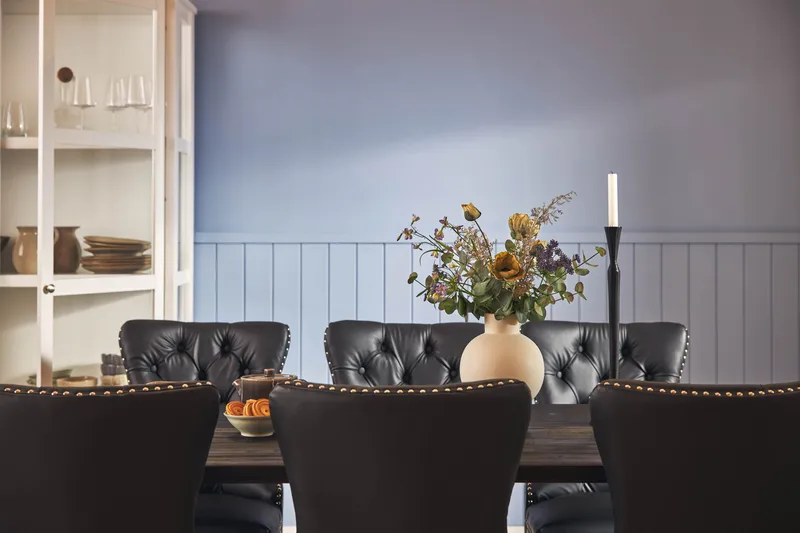 Dijon Matgrupp 200 cm inkl 6 Bergviken Stolar Konstläder - Brun - Möbler - Bord & matgrupp - Matgrupp