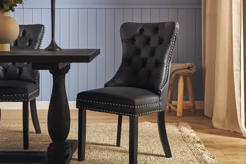 Dijon Matgrupp 200 cm inkl 6 Bergviken Stolar Konstläder - Brun - Möbler - Bord & matgrupp - Matgrupp